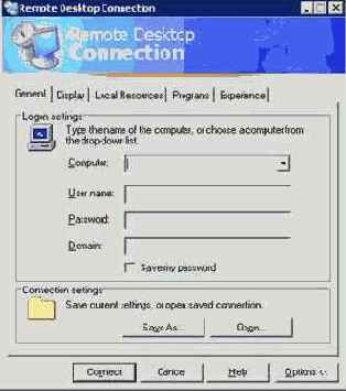 Клиент Remote Desktop Connection