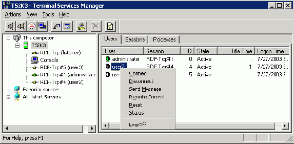 Terminal Services Manager